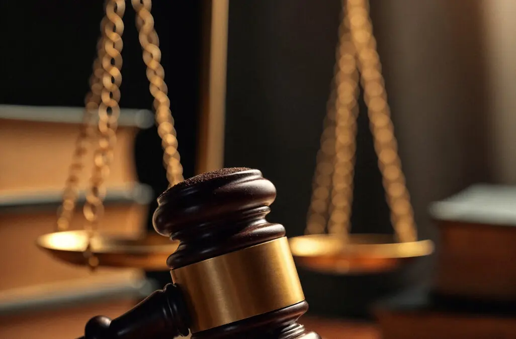 Balanza y mazo judicial